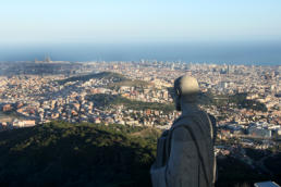 LA CIUDAD DE BARCELONA DESDE EL TIVIDABO